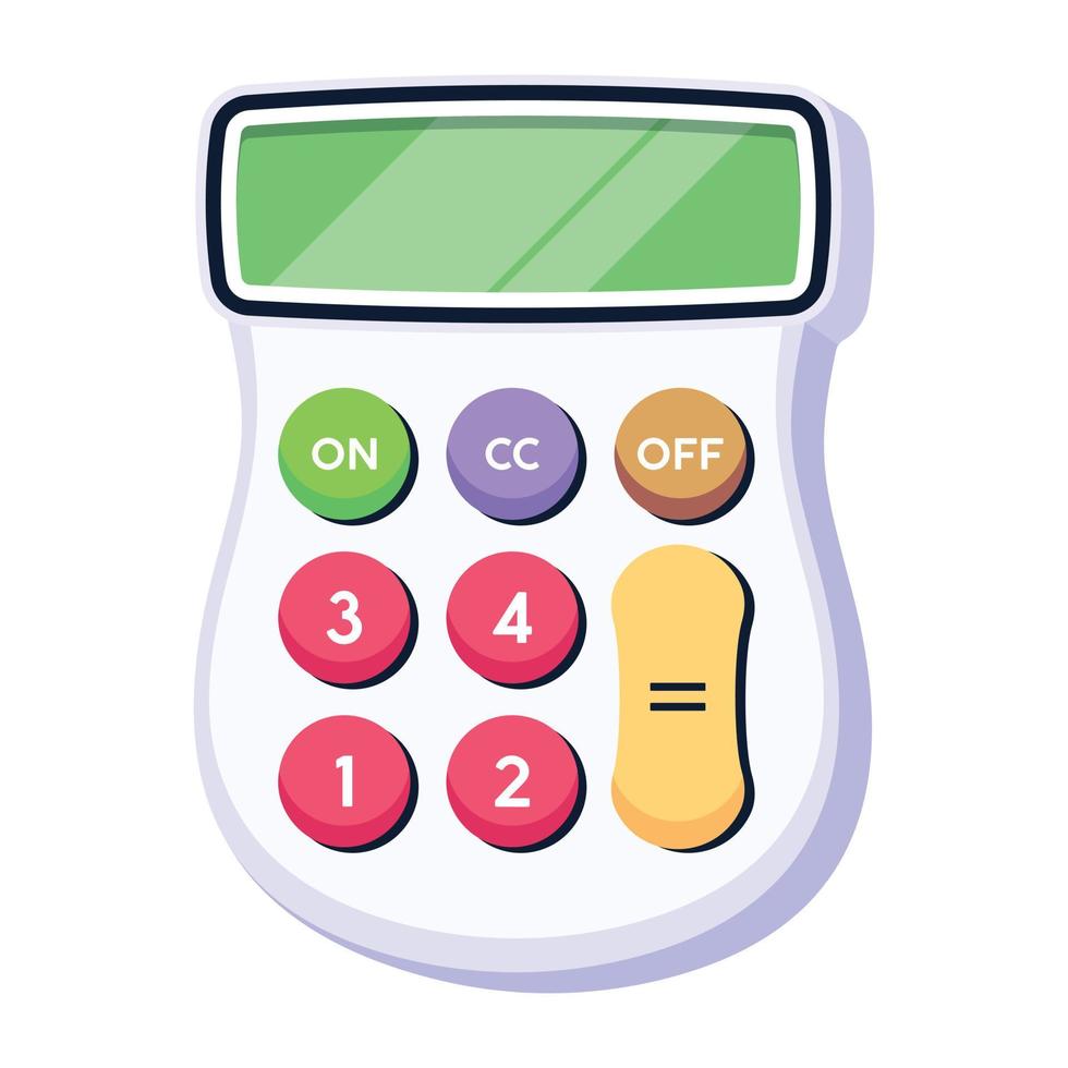 Trendy Scientific Calculator vector