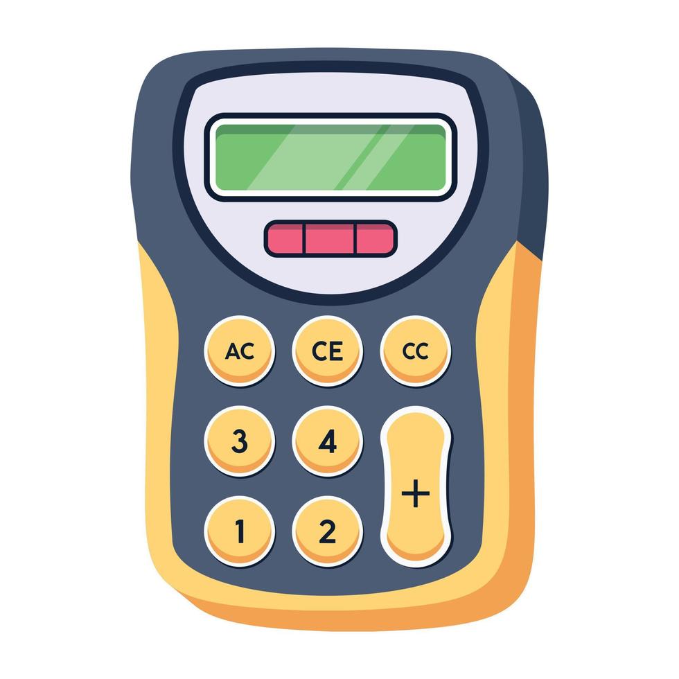 Trendy Adding Machine vector