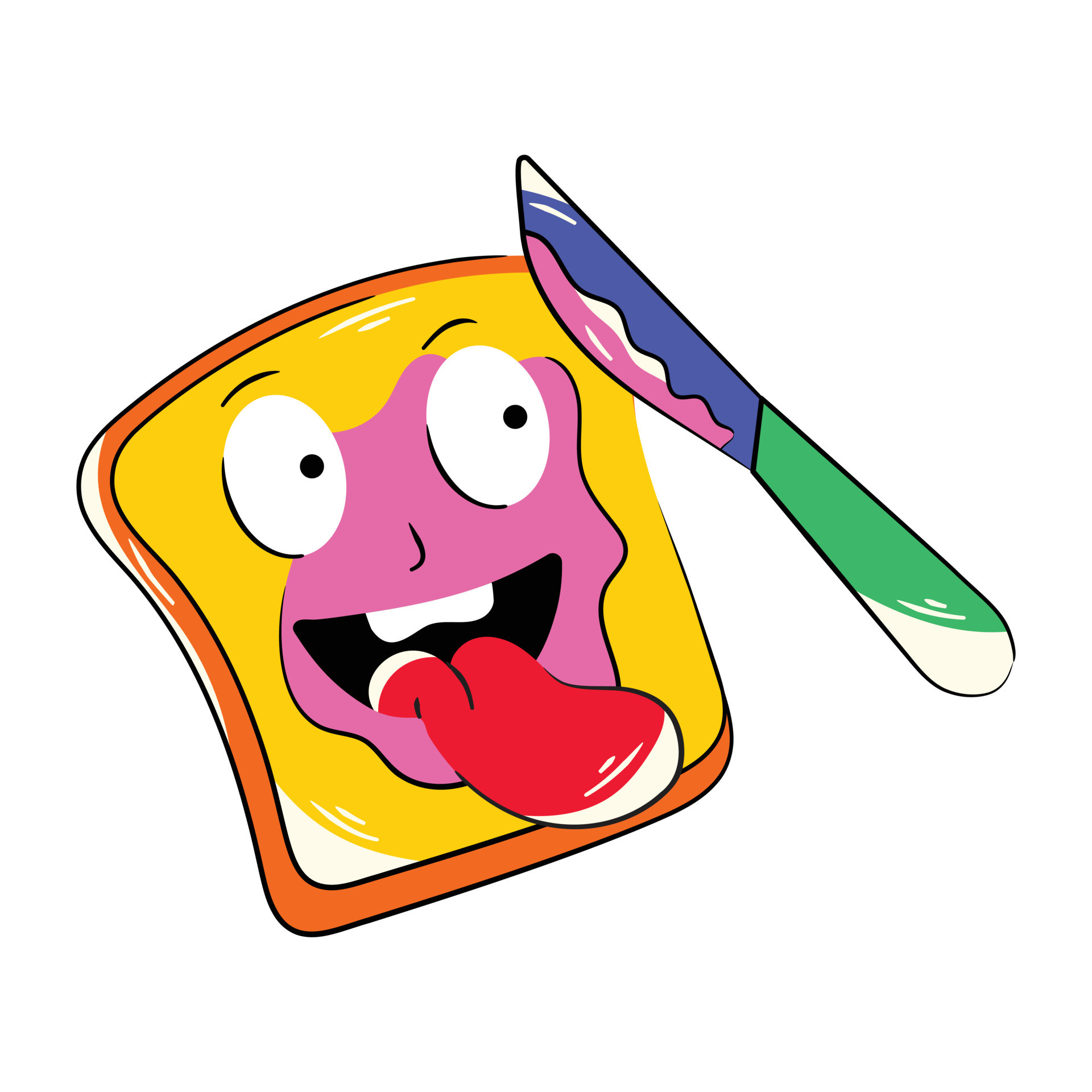 Trendy Jam Toast 19871738 Vector Art at Vecteezy Trendy Jam Toast 19871738 Vector Art at Vecteezy