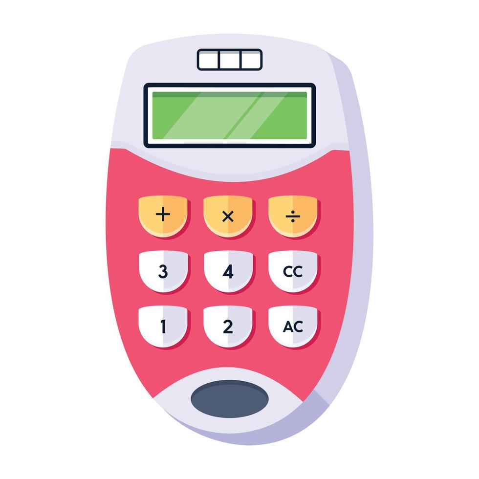 Trendy Pocket Calculator vector