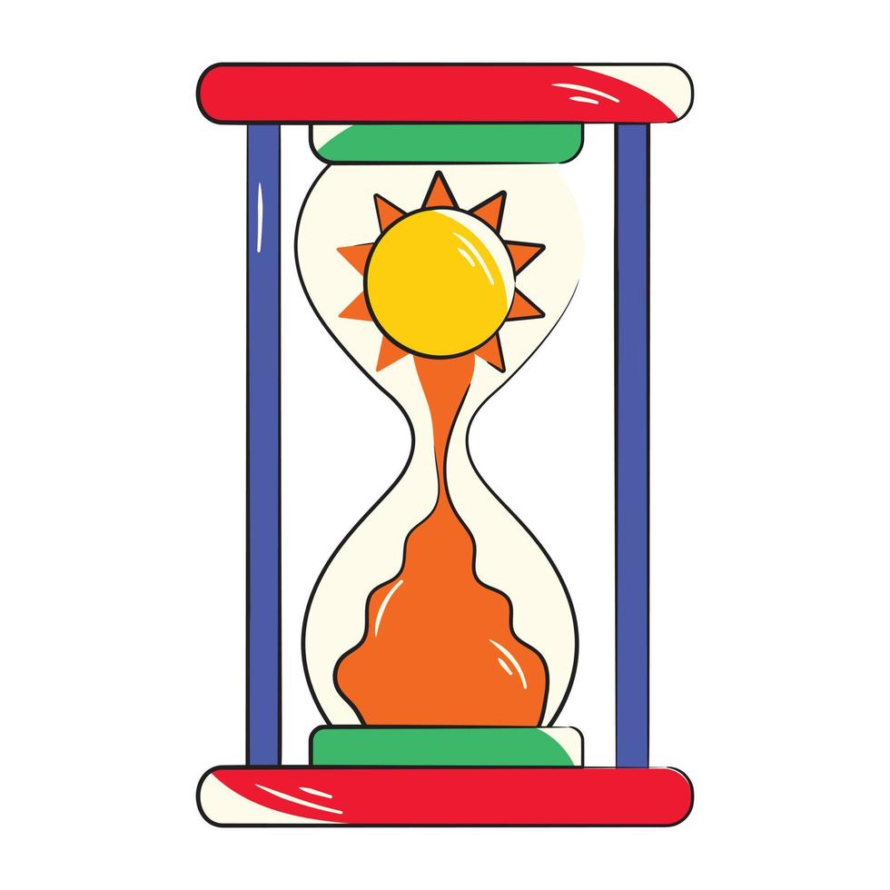 Trendy Sand Clock 19871833 Vector Art at Vecteezy