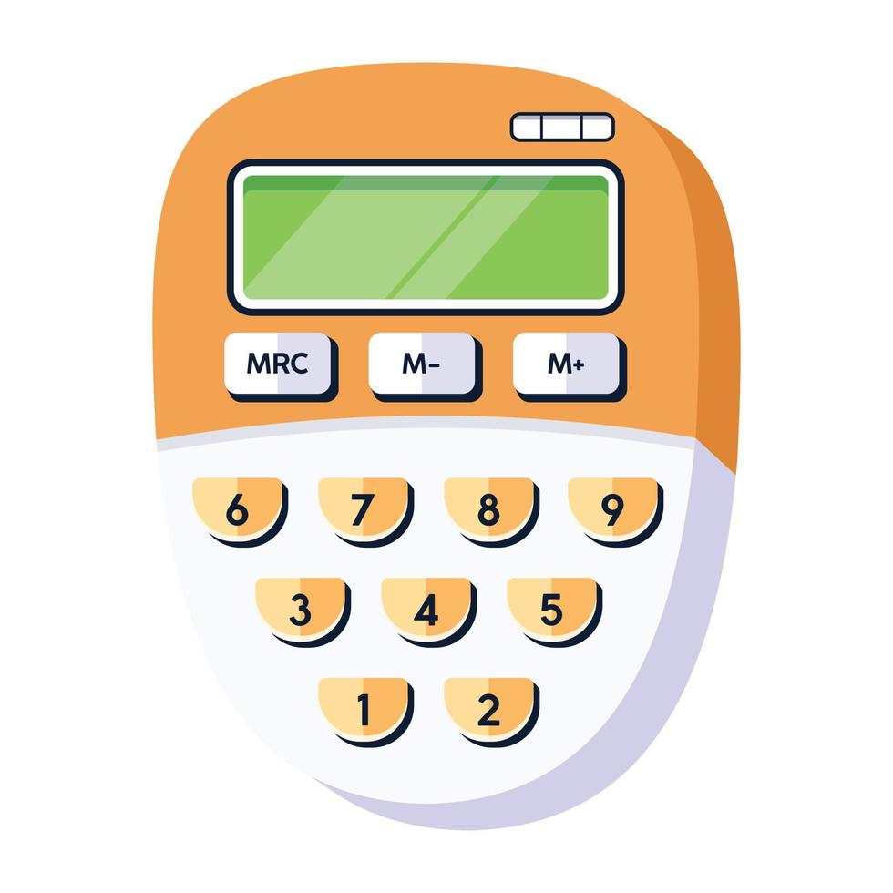 Trendy Digital Calculator vector