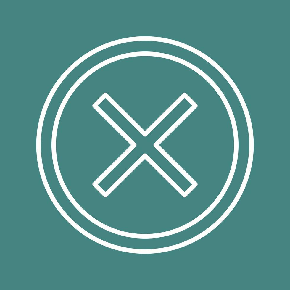 Do Not Cross Vector Icon