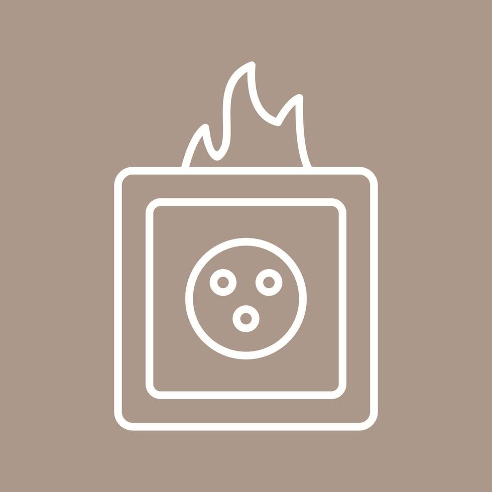 Unique Fire in Socket Vector Icon