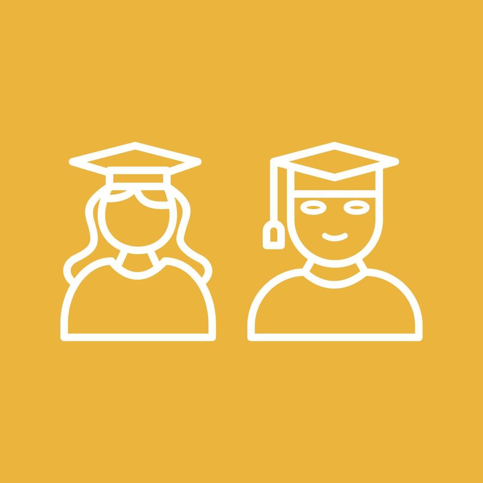 Unique Graduates Vector Icon