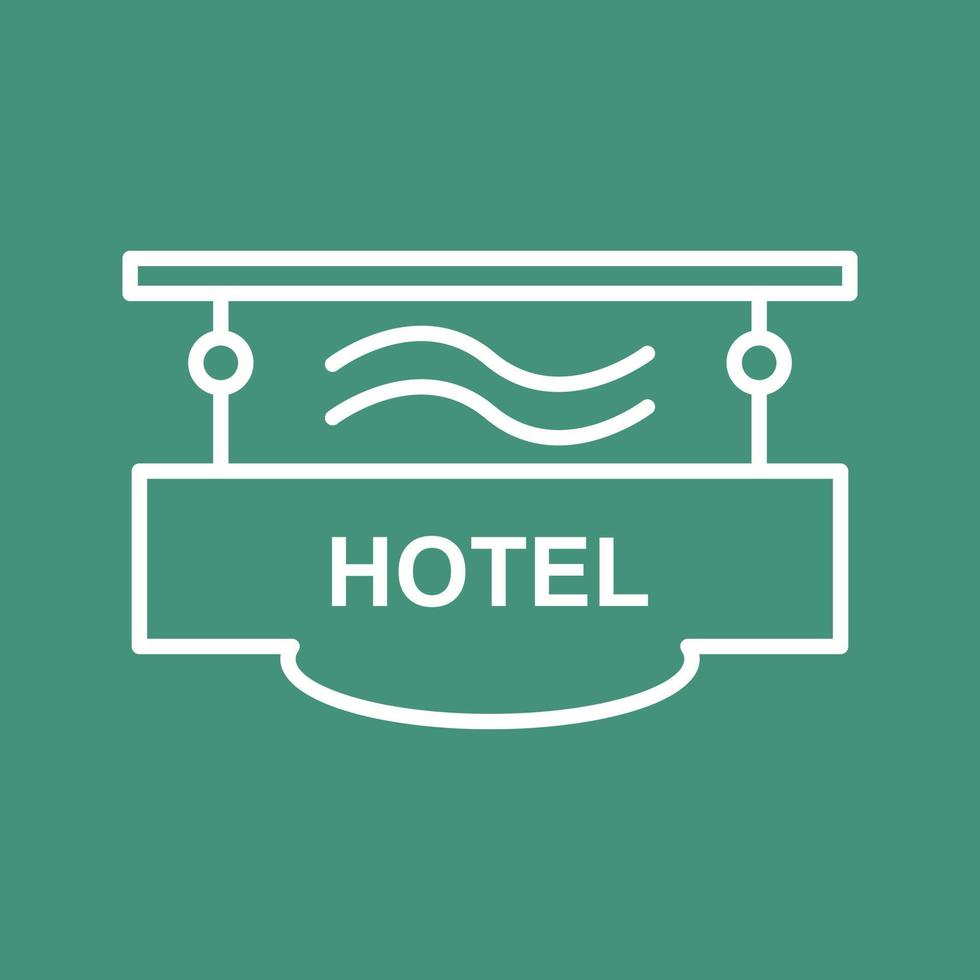 Hotel Sign Vector Icon