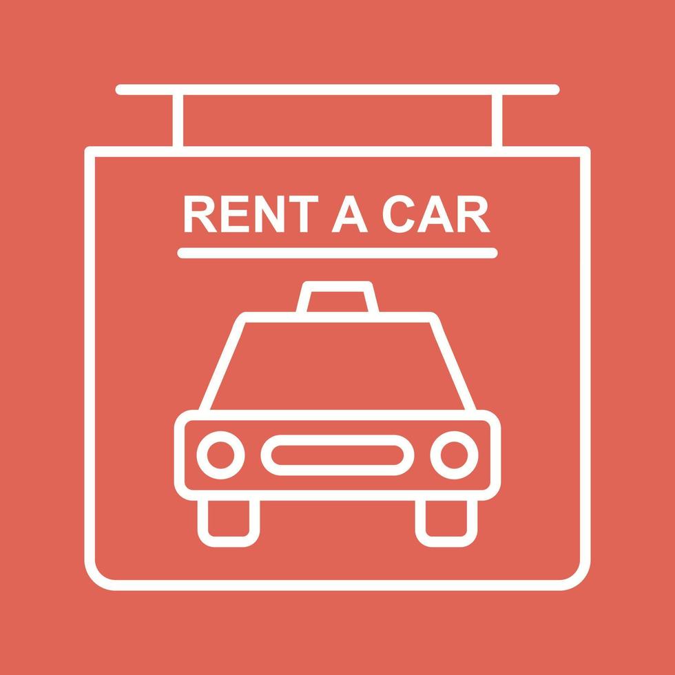 Rent a Car Vector Icon