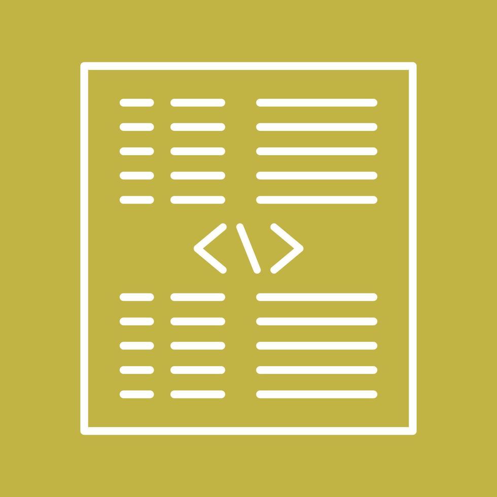 Piece of Code Vector Icon