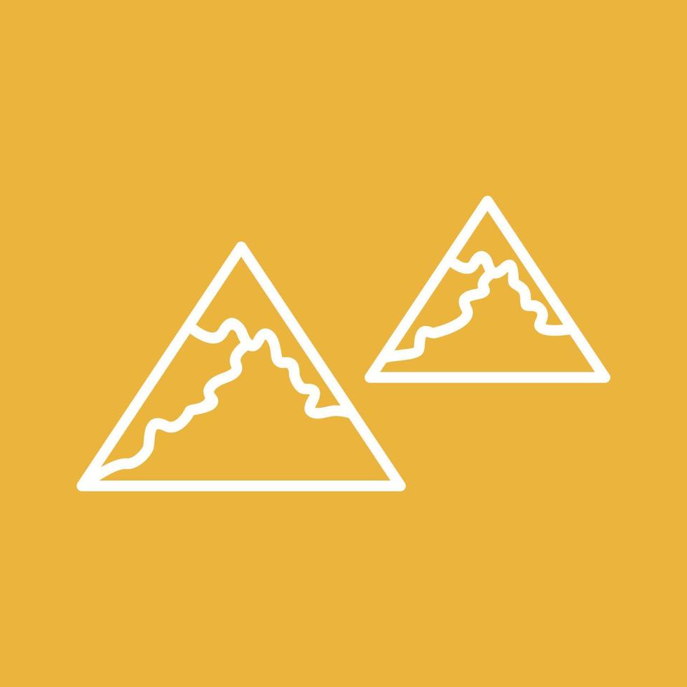 Unique Mountains Vector Icon
