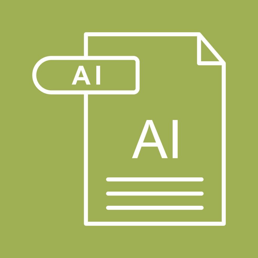 icono de vector de ai