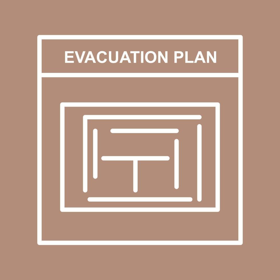 Evacuation Plan Vector Icon
