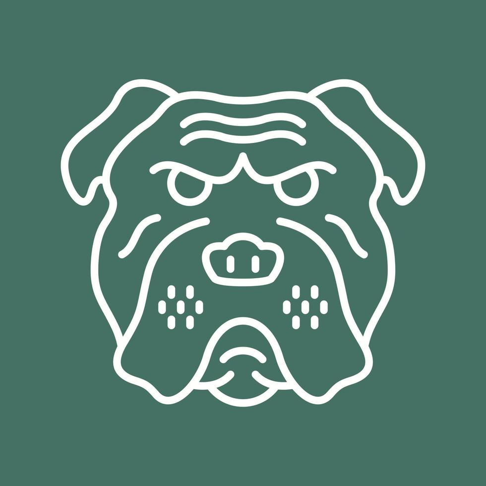 Bulldog Vector Icon