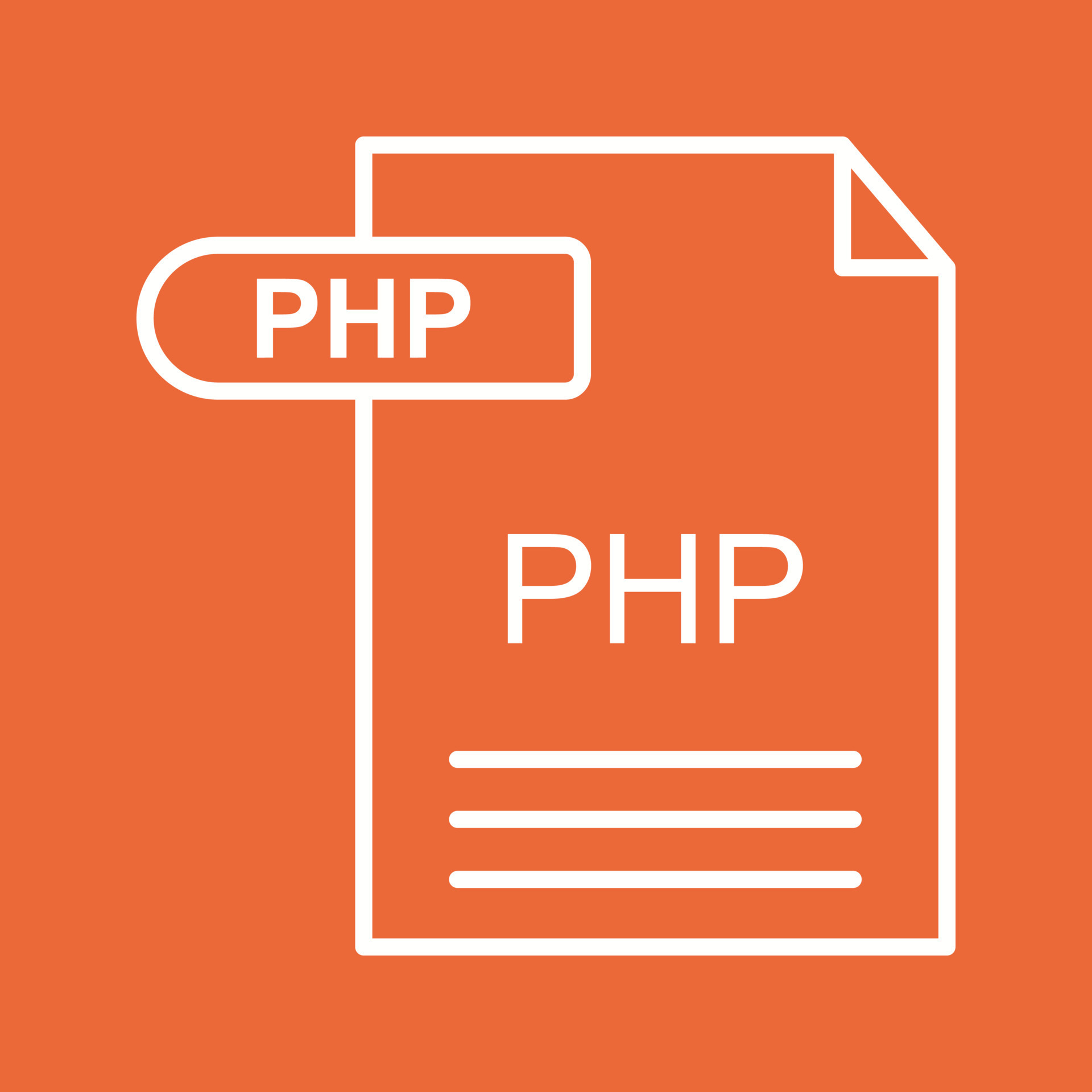 PHP Vector Icon 19872494 Vector Art at Vecteezy