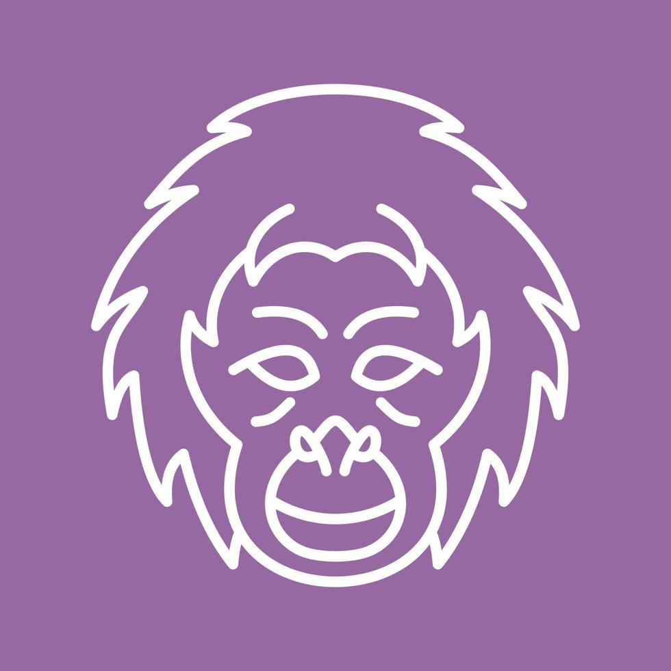 Orangutan Vector Icon