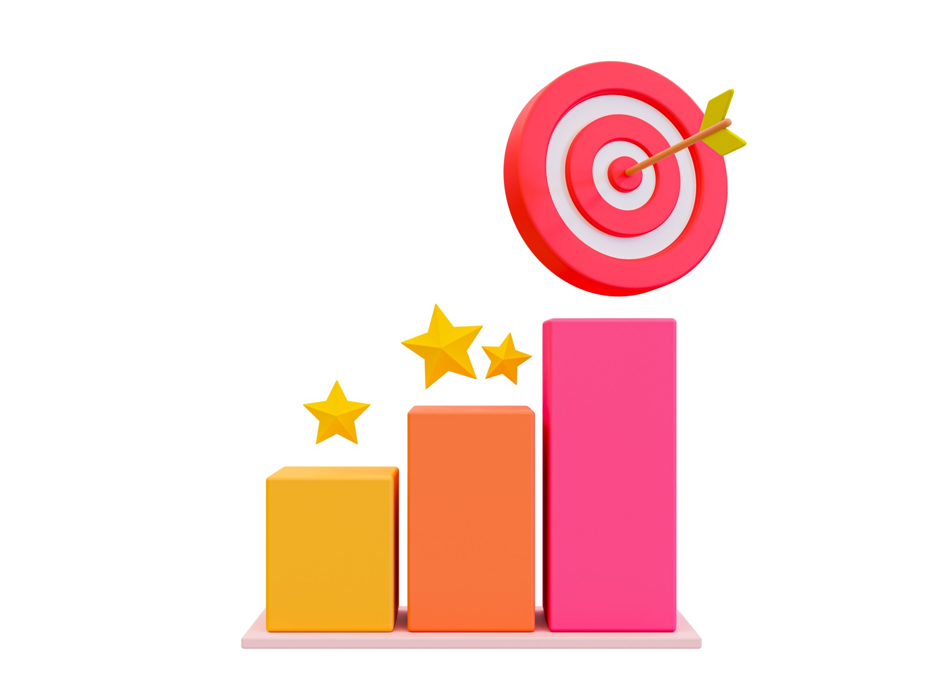 Free 3d minimal financial investment. Business success Business goal