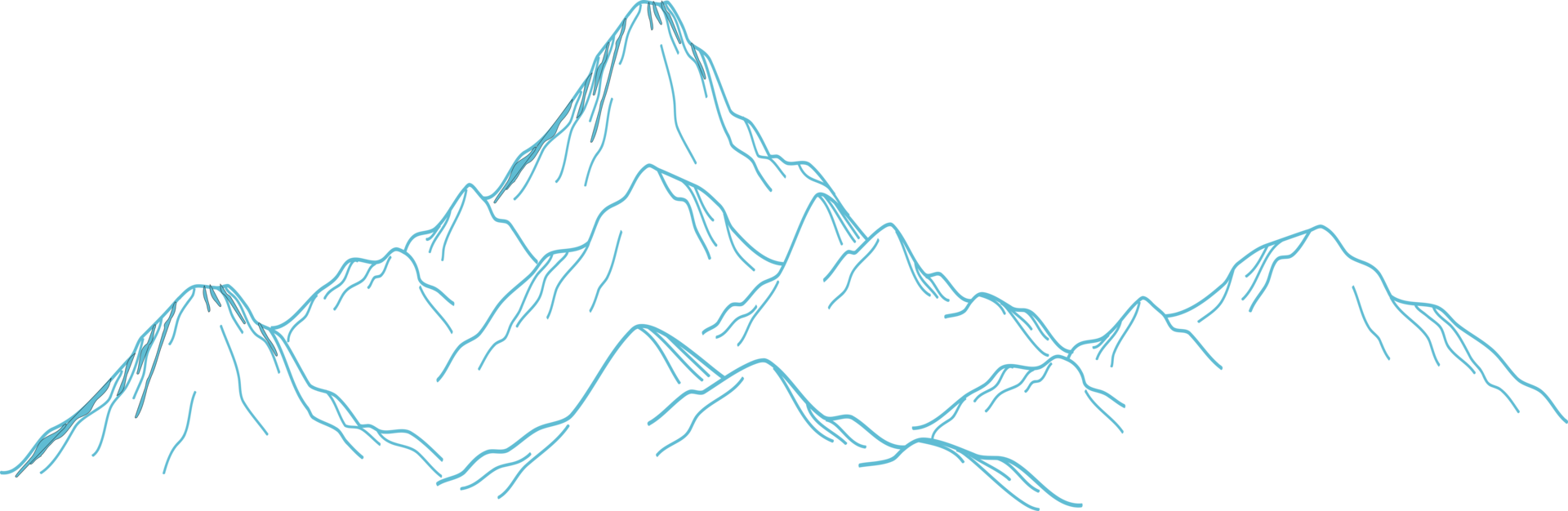 desenho de linha de montanha 19873300 PNG