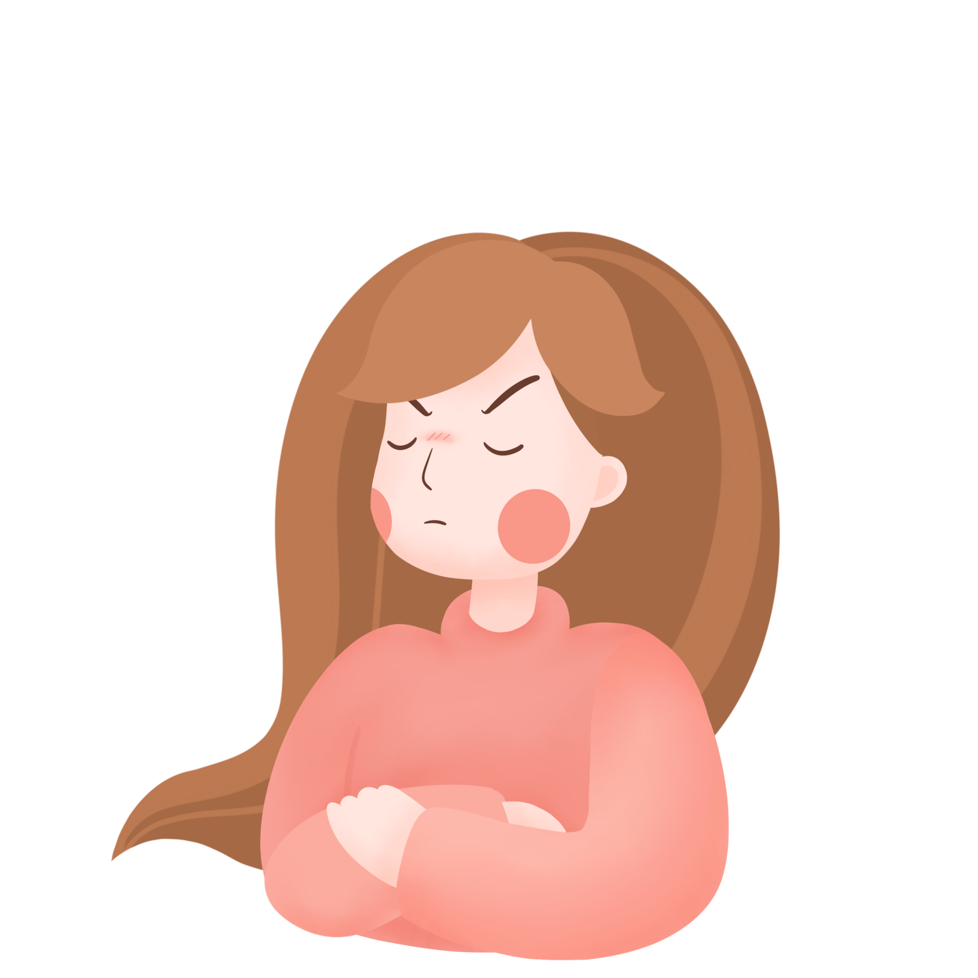 Angry woman mood. 19873359 PNG