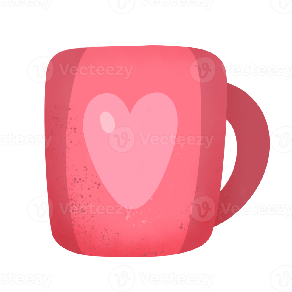 caffè tazza san valentino clipart, caffè boccale di amore. png