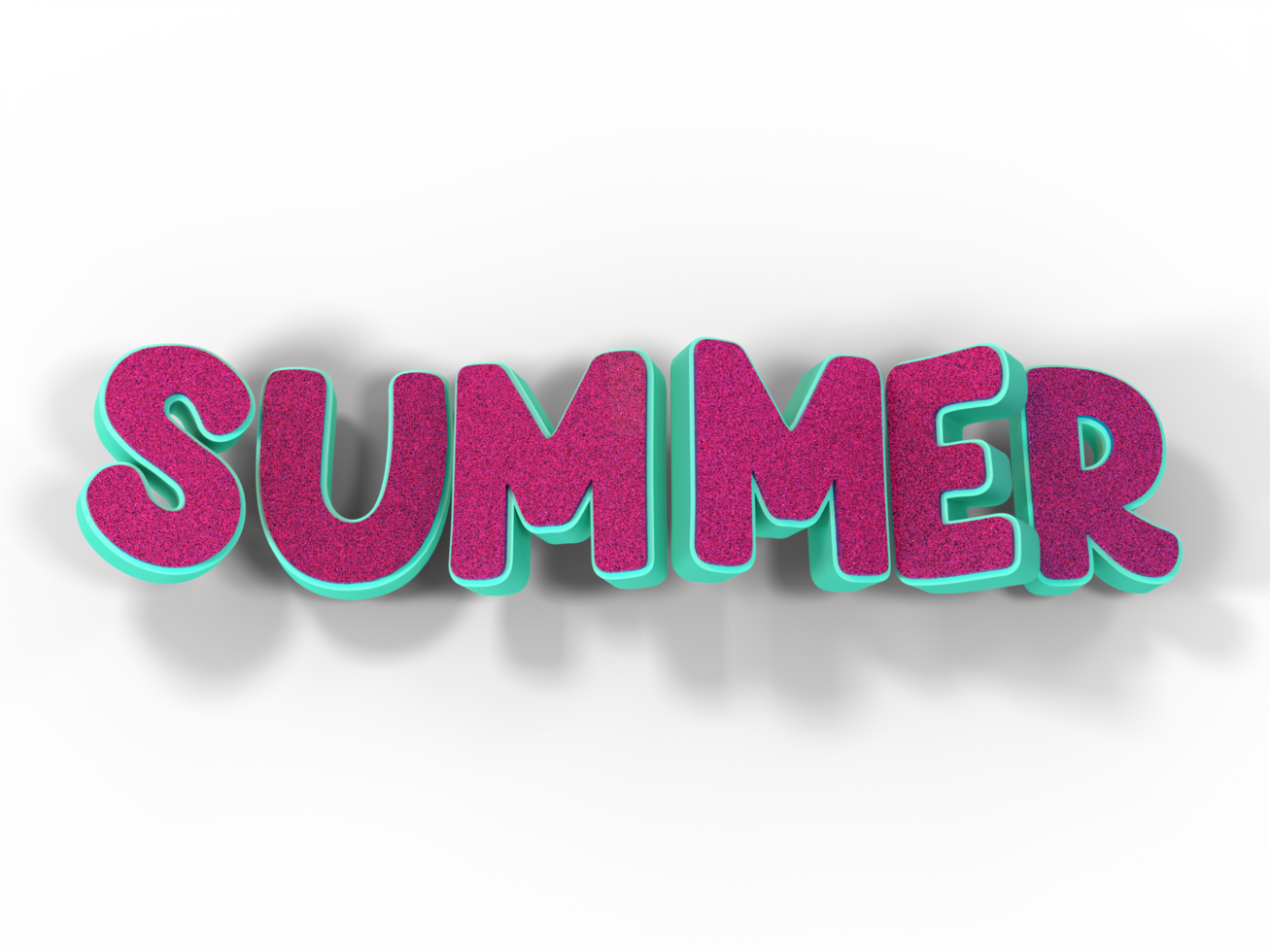 3d Schriftart Sommer- Illustration png