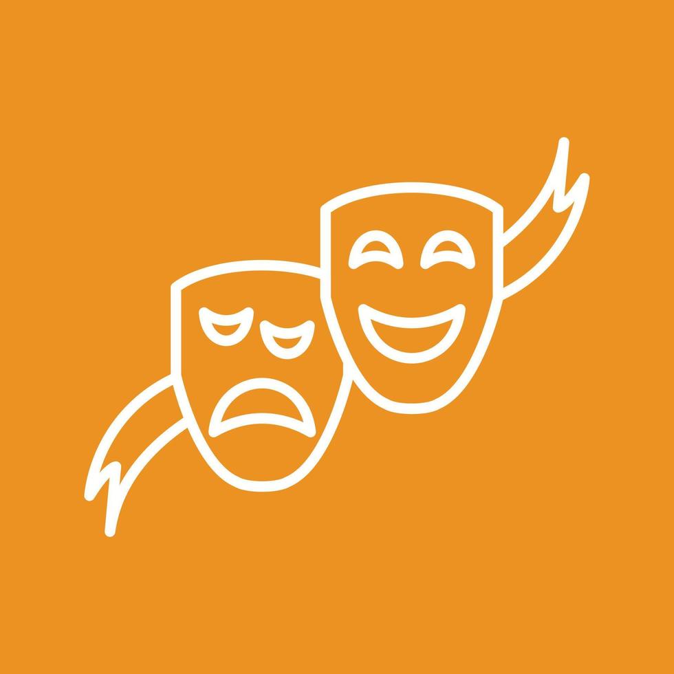 Theater Masks Vector Icon