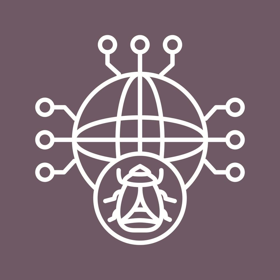 Global Malware Vector Icon