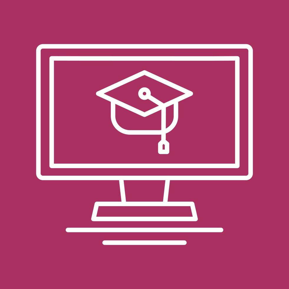 Online Course Vector Icon