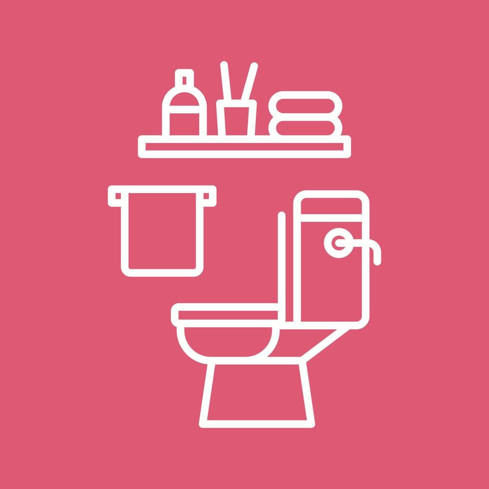 icono de vector de baño