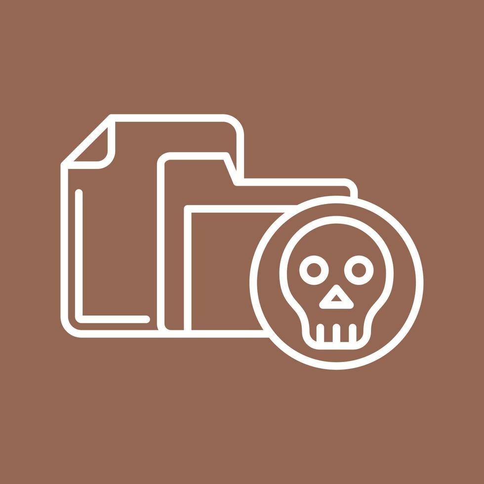 Infected File Vector Icon