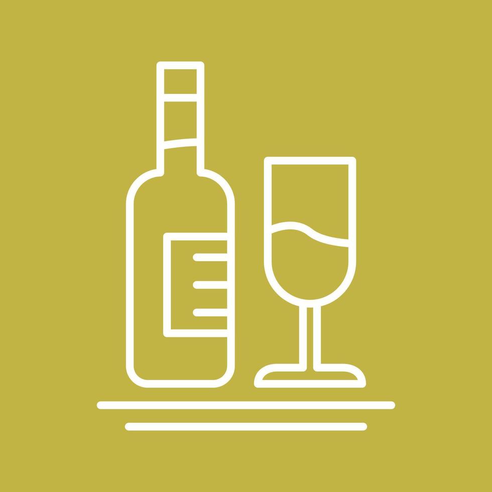 White Wine Vector Icon