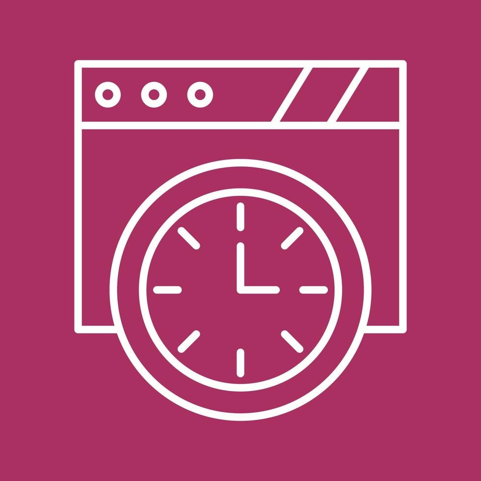 icono de vector de reloj de pared