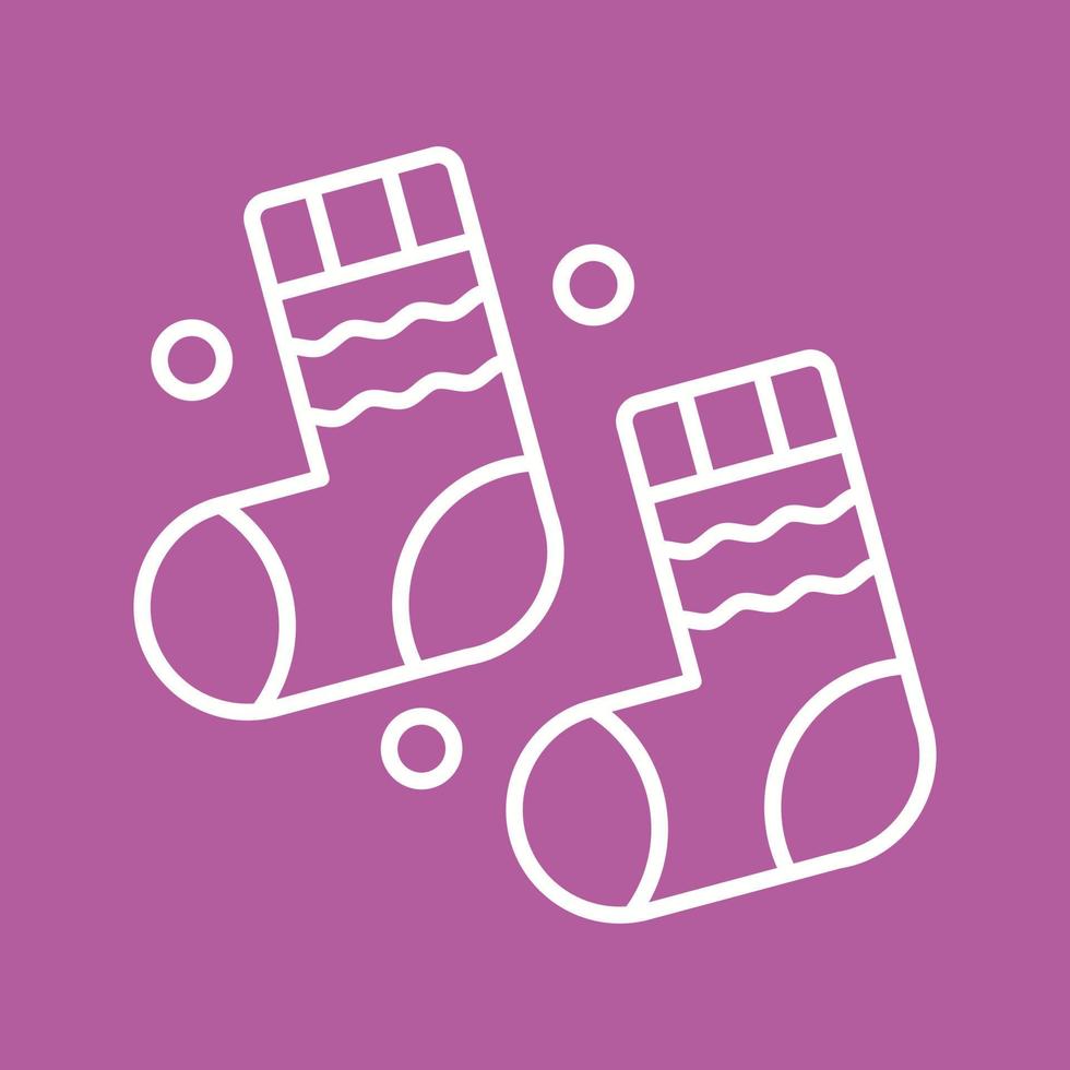 Winter Socks Vector Icon