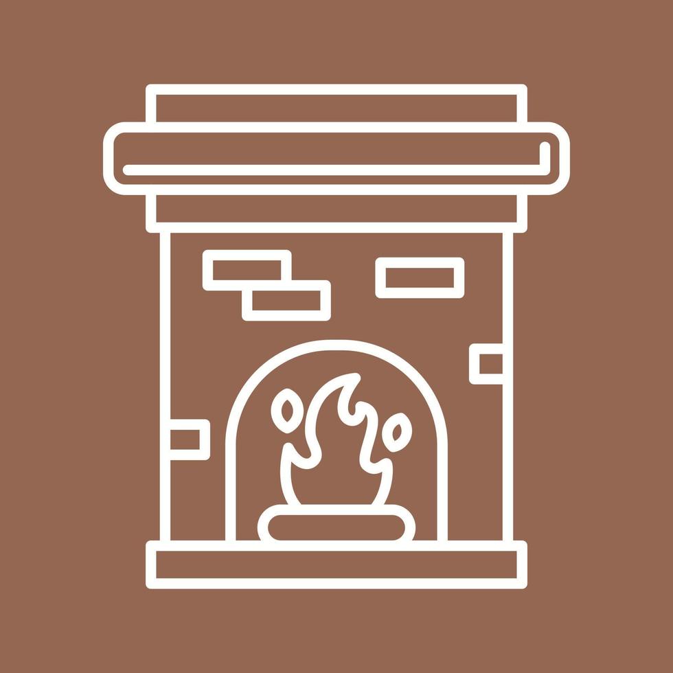 Fireplace Vector Icon