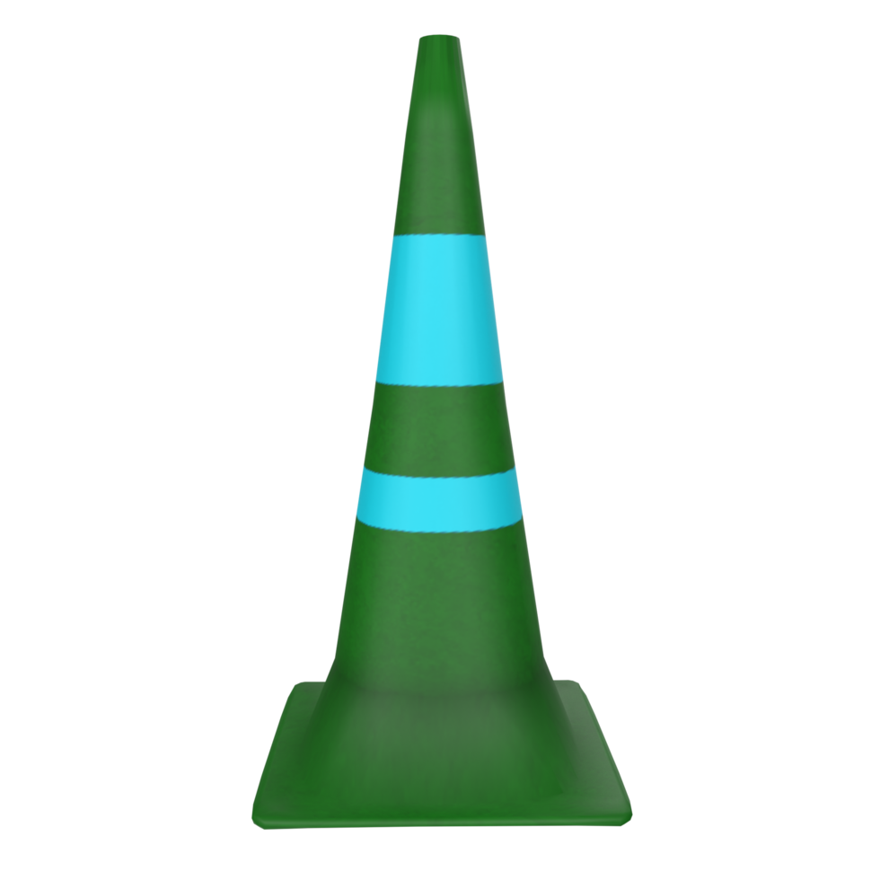Traffic cone isolated on transparent png