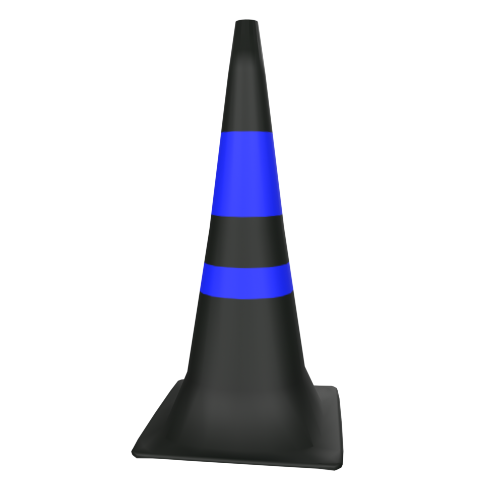 Traffic cone isolated on transparent png