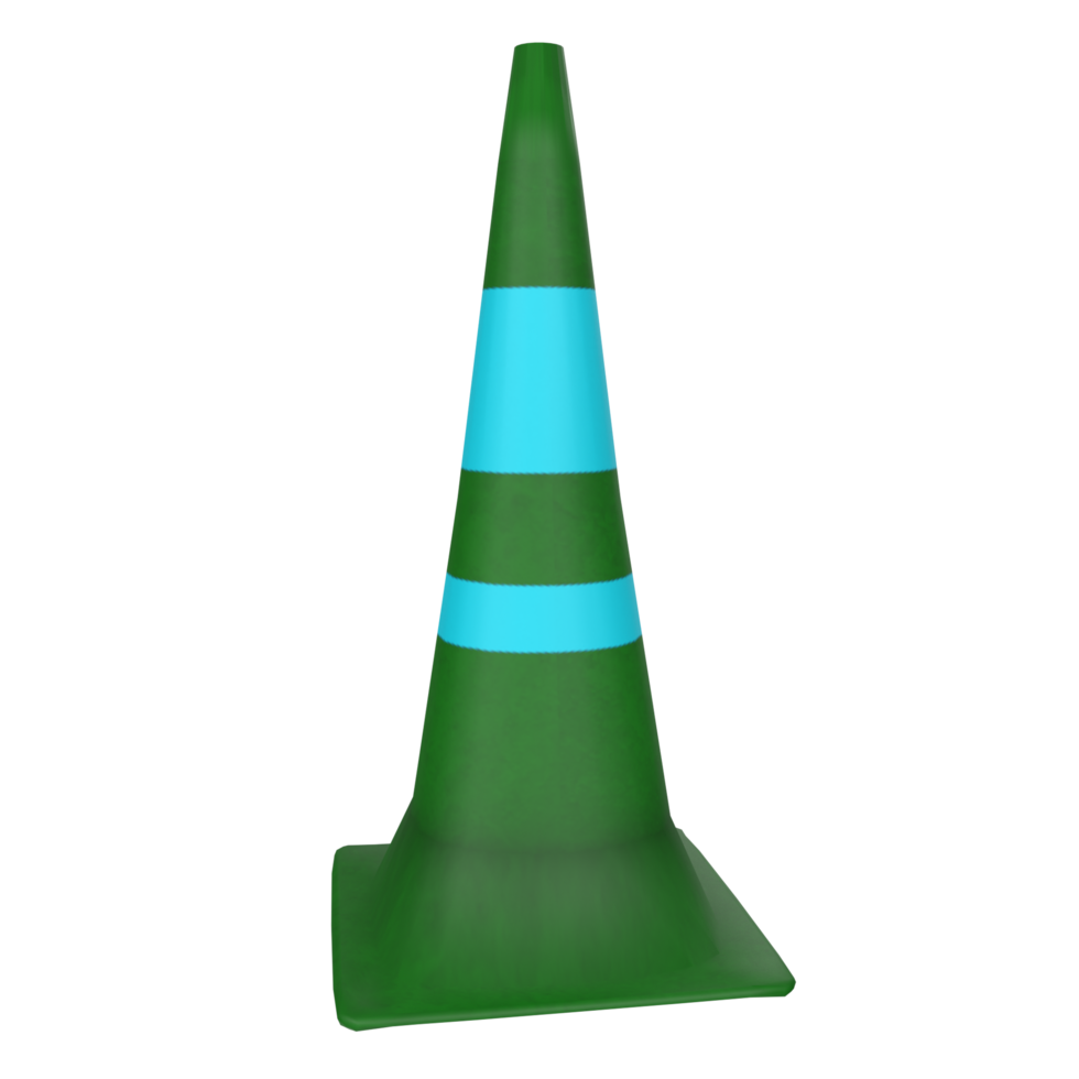 Traffic cone isolated on transparent png