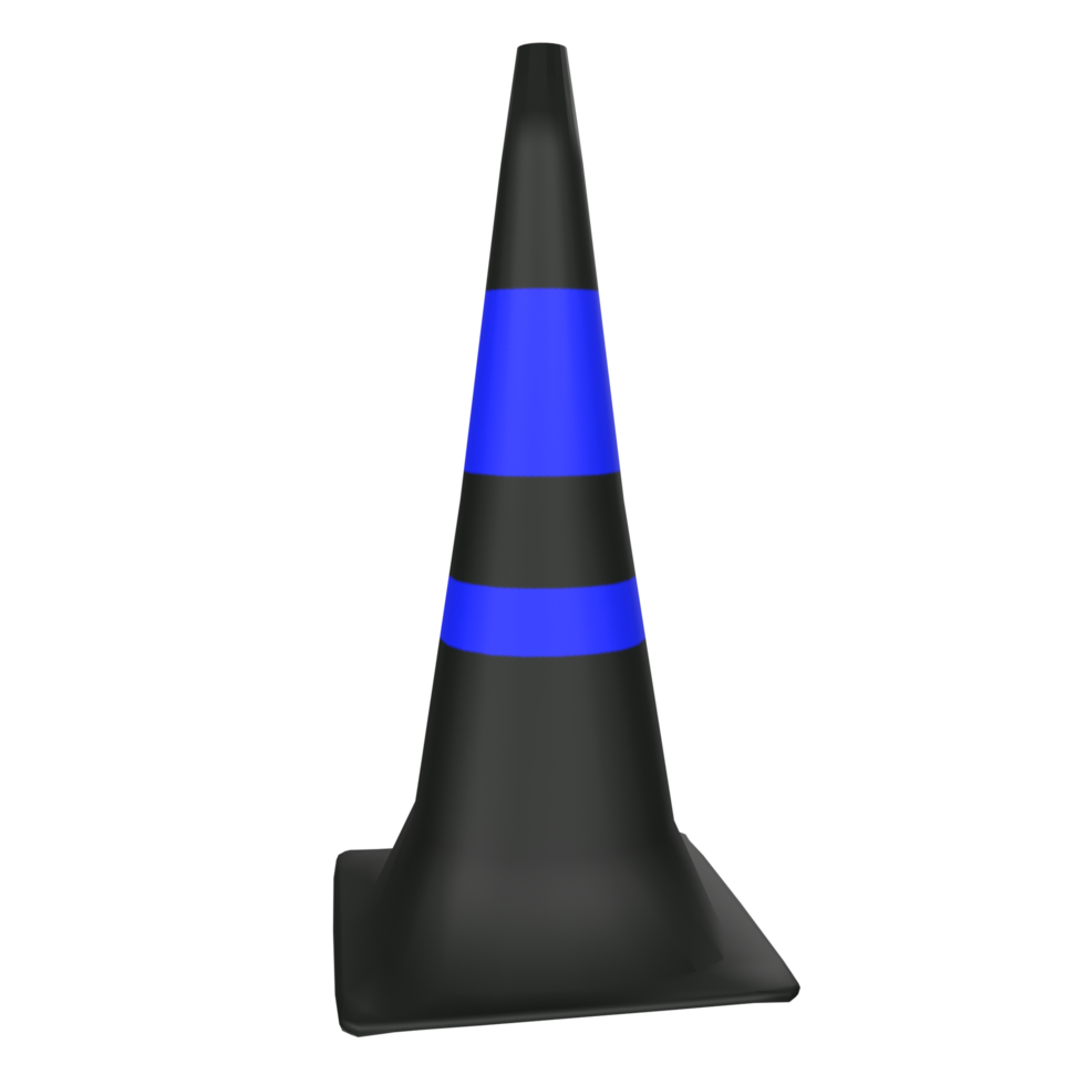 Traffic cone isolated on transparent png