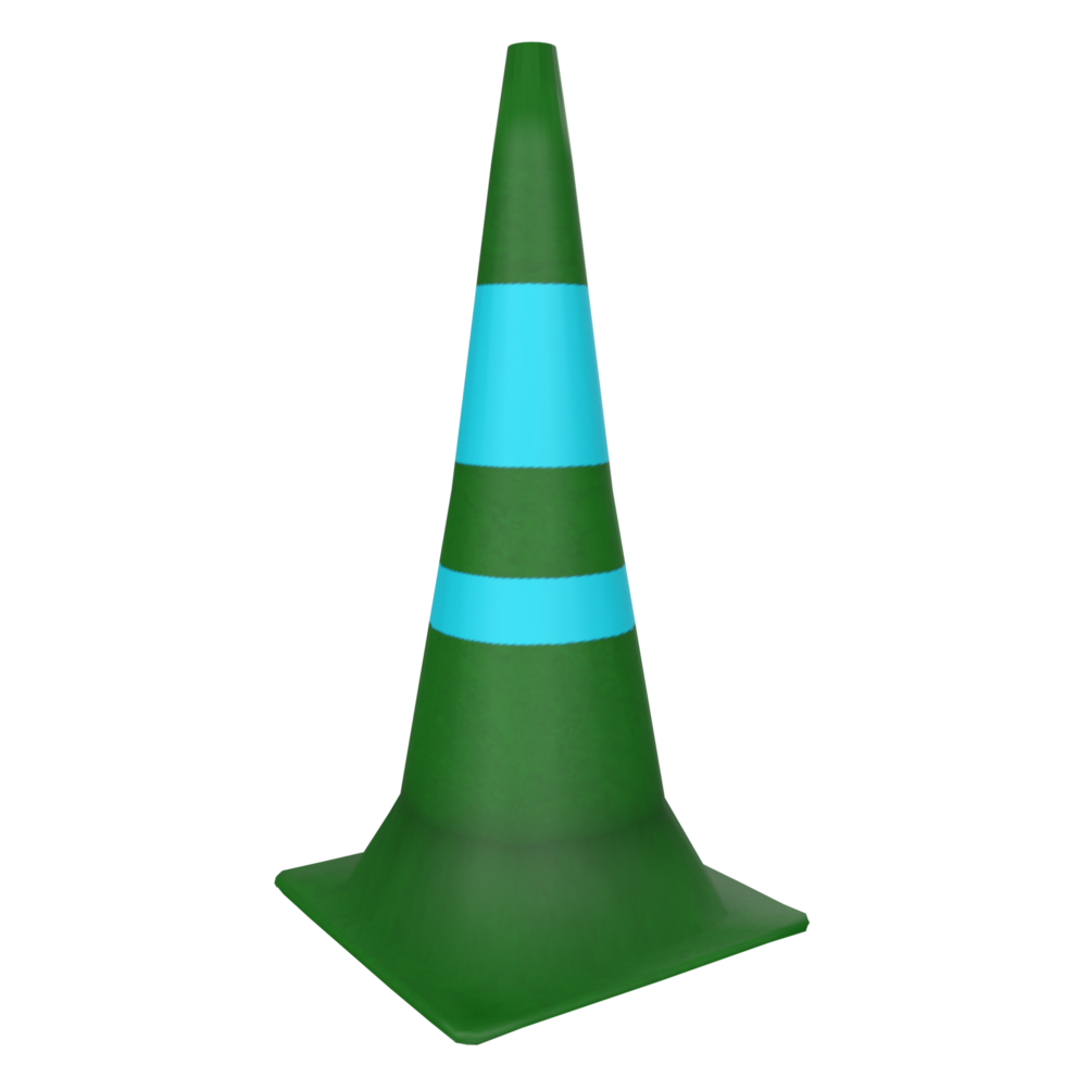 Traffic cone isolated on transparent png