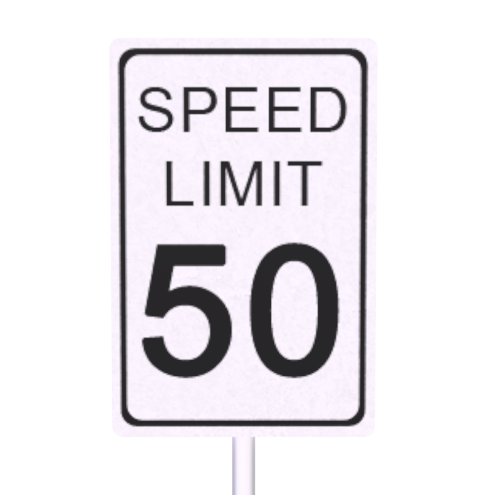 Traffic sign isolated on transparent png