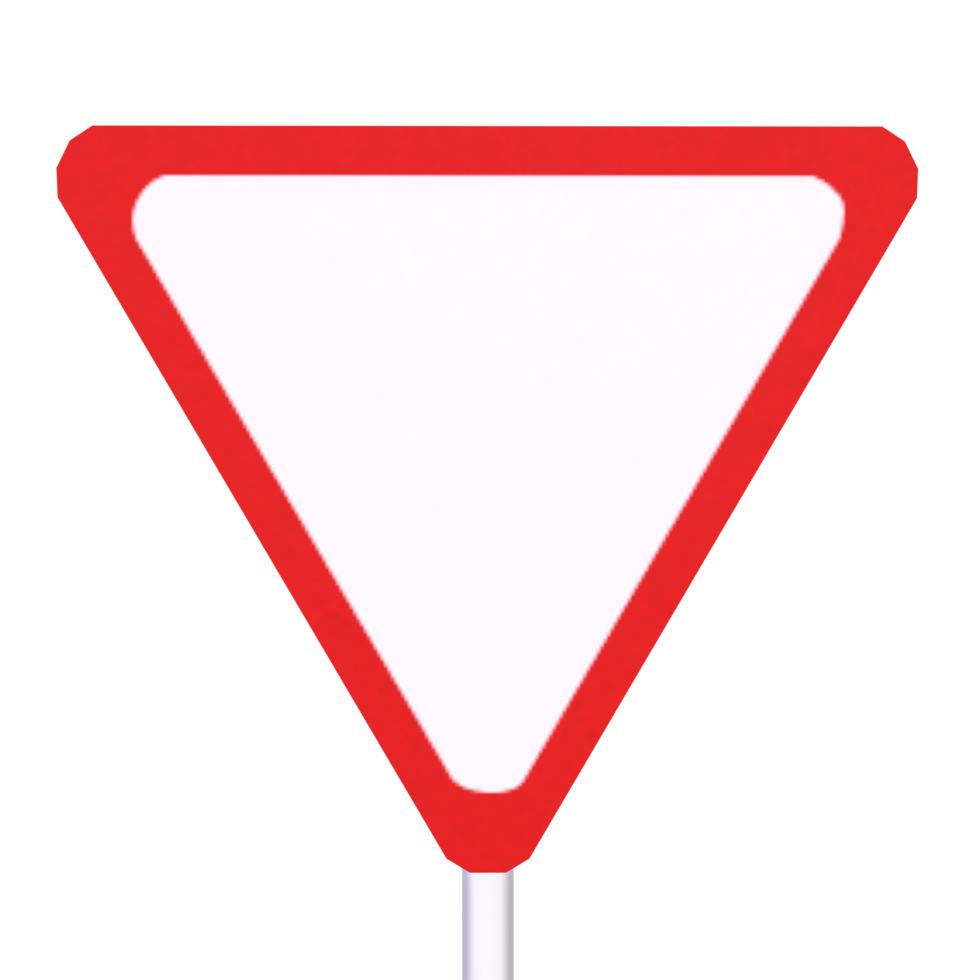Traffic sign isolated on transparent png