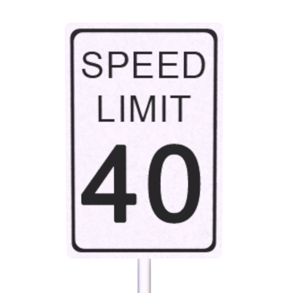 Traffic sign isolated on transparent png