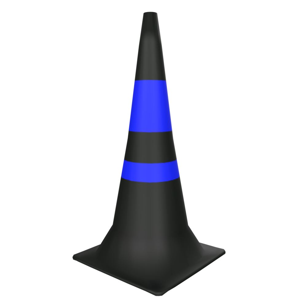 Traffic cone isolated on transparent png