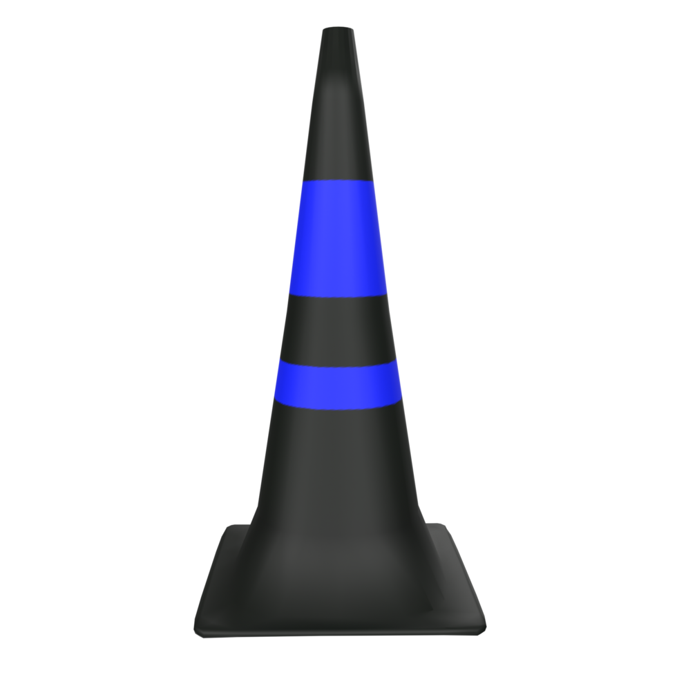 Traffic cone isolated on transparent png