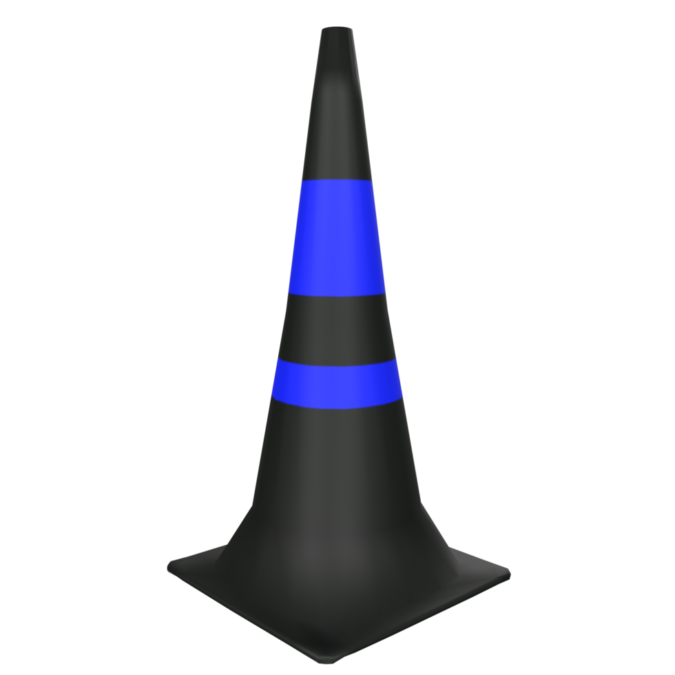 Traffic cone isolated on transparent png