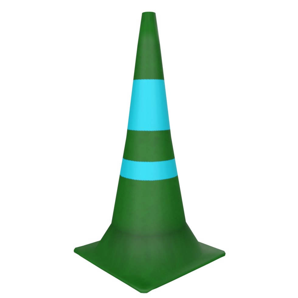 Traffic cone isolated on transparent png