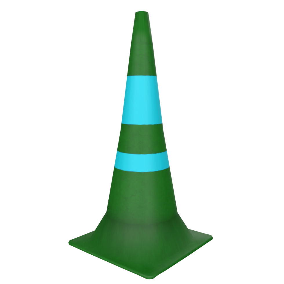 Traffic cone isolated on transparent png