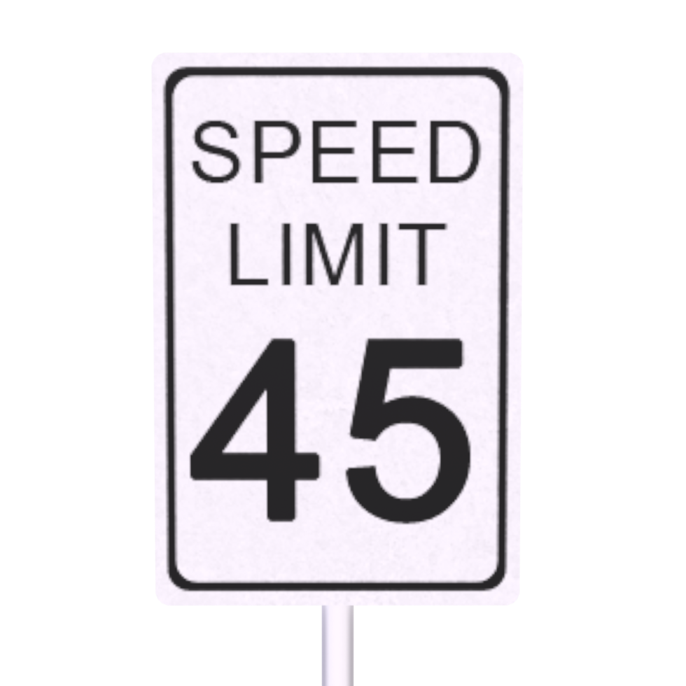 Traffic sign isolated on transparent png