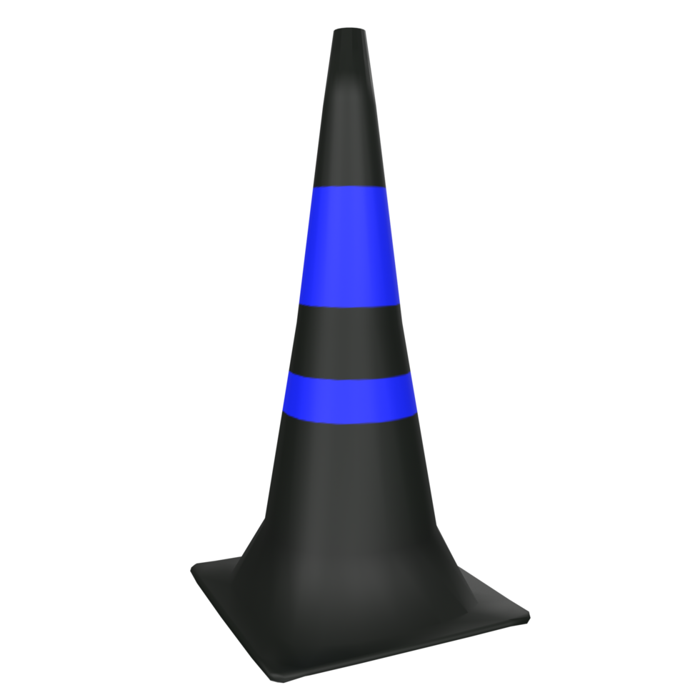 Traffic cone isolated on transparent png