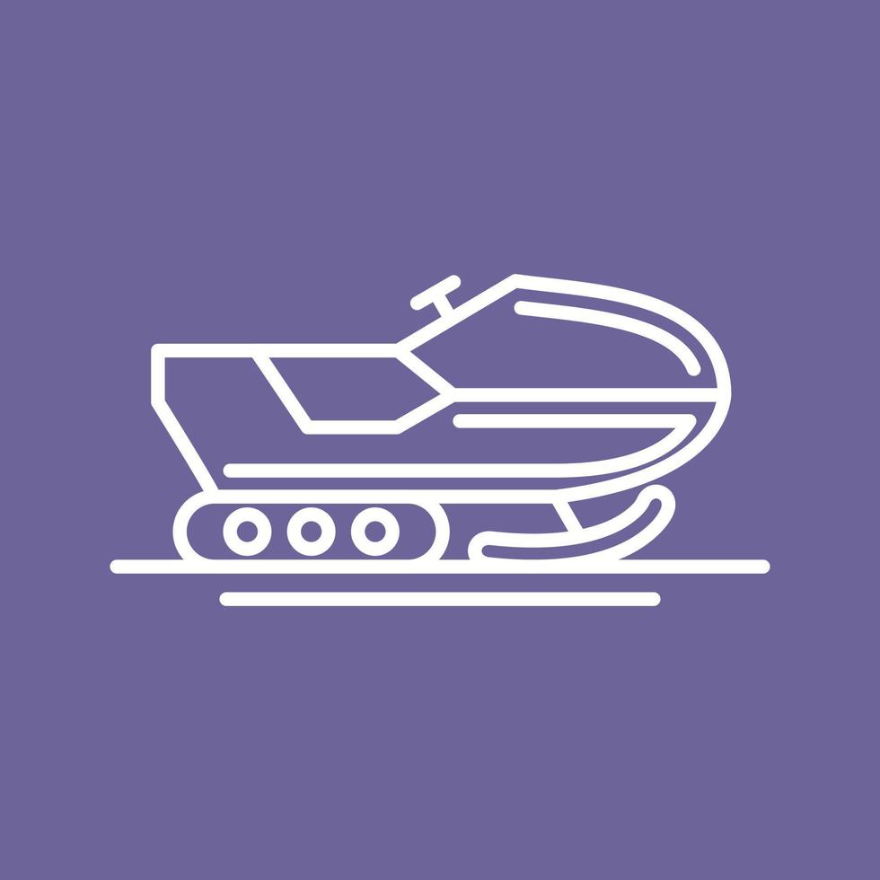 Snowmobile Vector Icon