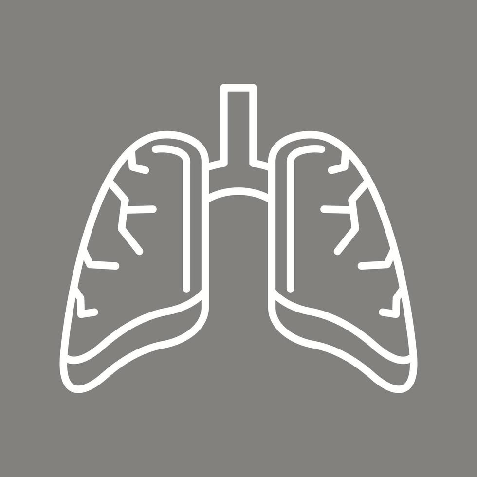 Lungs Vector Icon