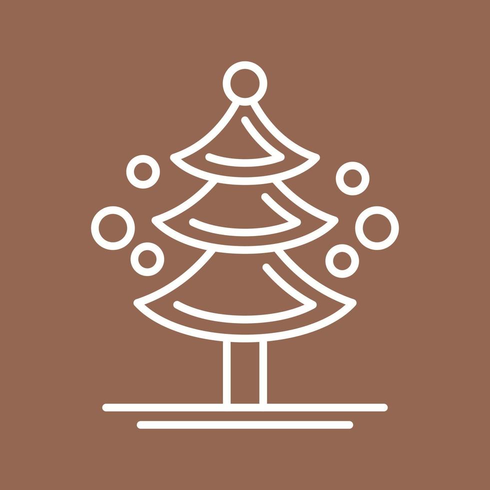 icono de vector de árbol de pino